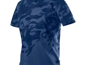 Arbeits-T-Shirt Camo Navy Größe M