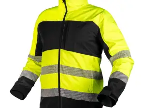 Veste de travail softshell haute visibilité. jaune. taille M