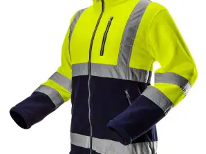 Camisa de fleece amarela de advertência tamanho XL