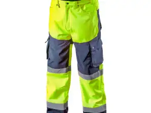 Arbeidsbukser varsel softshell gule størrelse S