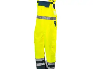 Arbeidsbukser varsling vanntette gule størrelse S