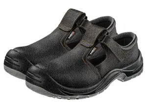 Skinnsandaler S1 FO. tåhette i stål. Størrelse 43