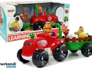 Traktor mit Anhänger. Haustier Baby batteriebetriebene Lichter Sound
