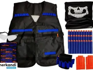 Kostüm Commando Set Verkleidung Kostüm für Kind Patronen Brille Schal Weste