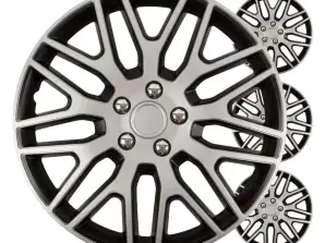 Auto Radkappen 4Stk. Dakar Black & Silver Set 14