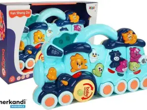Giocattolo interattivo per bambini Locomotiva Suoni di animali Suono blu