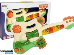 Interactieve gitaarpiano voor kinderen Geluid Lichtgroen