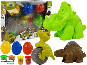 PLAYDOUGH DINOSAURUSSEN EIEREN VORM 12 STUKS 4 KLEUREN