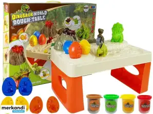 Επιτραπέζιο Play-Doh Dinosaurs Eggs Volcano Mold with Glowing Lava 4 Colors