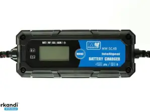 Έξυπνος φορτιστής μπαταριών 6V / 12V MW SC4B
