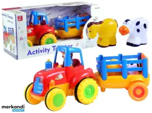 Trattore Rimorchio Animali Gioco Luci Rumori