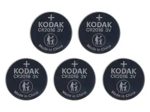 Batteri Kodak Max lithium CR2016. 5 stk.