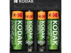Kodak USB-Ladegerät. 2xAA und 2xAAA 2 Stück AA-Akkus 700mAh und 2 Stück AAA-Akkus 350mAh