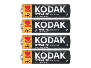 Batteri Kodak XTRALIFE Alkaline AA LR6. 4 stk.