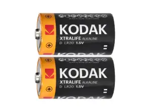 Kodak XTRALIFE Alkaline Battery KD 2 LR20. 2 pcs.