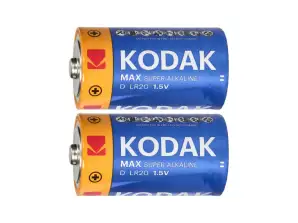 Batteri Kodak MAX Alkaline KD 2 LR20. 2 stk.
