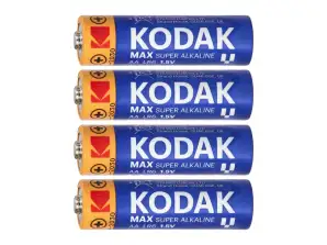 Batteri Kodak MAX Alkaline AA LR6. 4 stk.