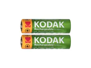 Kodak Ni MH AA 2600mAh Rechargeable Batteries. 2 pcs.
