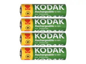 Kodak Ni MH AA Rechargeable Batteries 2100mAh. 4 pcs.