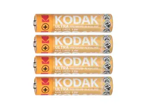 Batteri Kodak ULTRA Premium Alkaline AAA LR03. 4 stk.