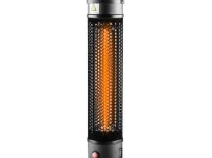 Standheizer 1000W IP44 Heizkörper aus Carbonfasern Lampe