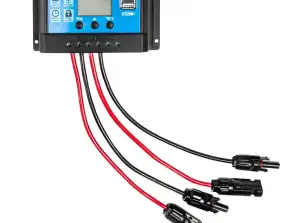 Contrôleur de panneau solaire 10A. 12/24V