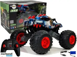 Carro Off-Road Big Wheels Dinossauro Controle Remoto 2.4G
