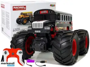 2,4G fjernkontroll Big Wheels Bus Sound Svart