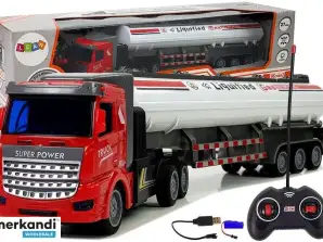 Camion-citerne à essence télécommandé 1:48 Blanc