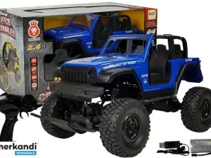 Auto Terenowe Zdalnie Sterowane 4x4 Amortyzatory 2.4G Niebieski