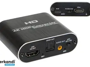 Güç Kaynağı ile 91 203 # HDMI - HDMI Ses Toslink Çıkarıcı Dönüştürücü