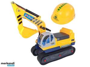 Large Excavator Ride-on Excavator Construction Helmet Yellow