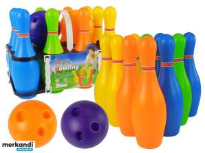 Kleurrijke Bowling Set 10 stuks Bal 26 cm