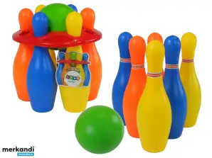 Bowling-Set 6-teilig Bunt 26 cm