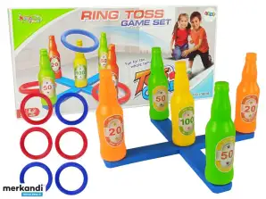 Аркадная игра Hoop Toss Colorful Bottles Points