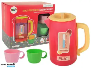 Elektrische waterkoker met roze lichtjes en geluid op water