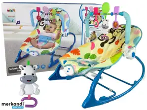 Rocker Rocker Kindersitz Stuhl 2in1 Blau Zebra Sounds Vibration
