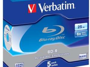 BD R 25GB Verbatim 6x 5er Jewel Case 43715