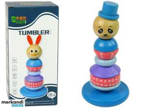Houten Educatieve Piramide Panda Balancing Tower