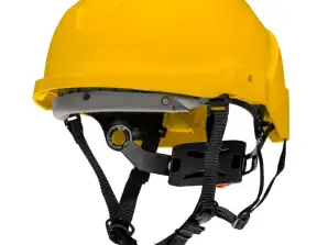 Cască industrială pentru lucrări la înălțime. galbenă
