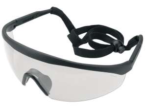 Schutzbrille weiß mit verstellbarem Bügel Klasse F