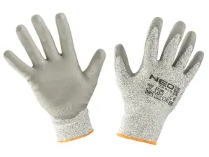 Schnitthaltige PU-beschichtete Handschuhe 4X43D Größe 10