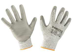 Schnittschutzhandschuhe mit PU-Beschichtung 4X43D Größe 8