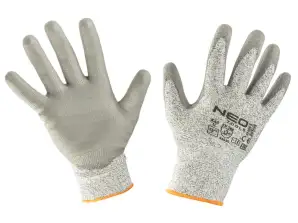 Schnittschutzhandschuhe mit PU-Beschichtung 4X43D Größe 9