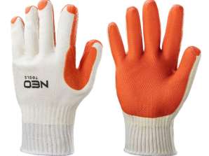 Arbeitshandschuhe 65 Baumwolle 35 Polyester mit Gummibeschichtung 10