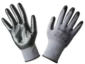 Pracovní rukavice  nylon potažený nitrilem  4131X  velikost 8