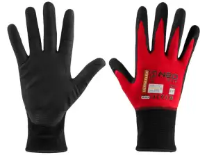 Ultraflex nylon spandex arbeidshansker belagt med polyuretan nitril skum 4131X størrelse 11