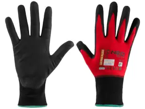 Ultraflex nylon spandex arbeidshansker belagt med polyuretan nitril skum 4131X størrelse 8
