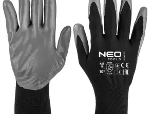 Arbeidshansker polyester belagt med ntrylemx 4131X størrelse 11