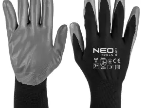Arbeidshansker polyester belagt med ntrylemx 4131X størrelse 7
